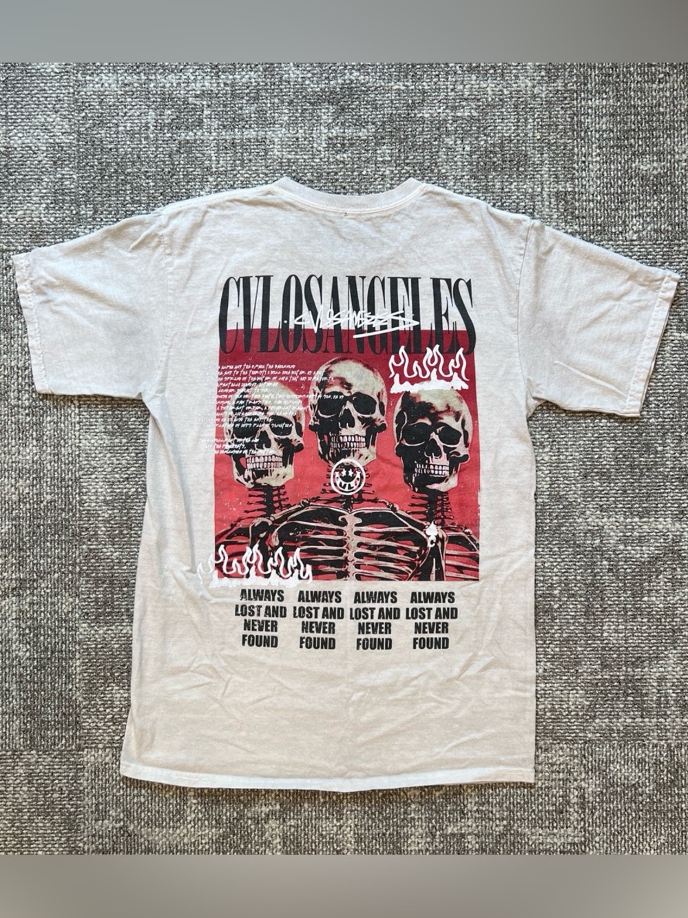 Short Sleeve Crew Tee in Light Beige